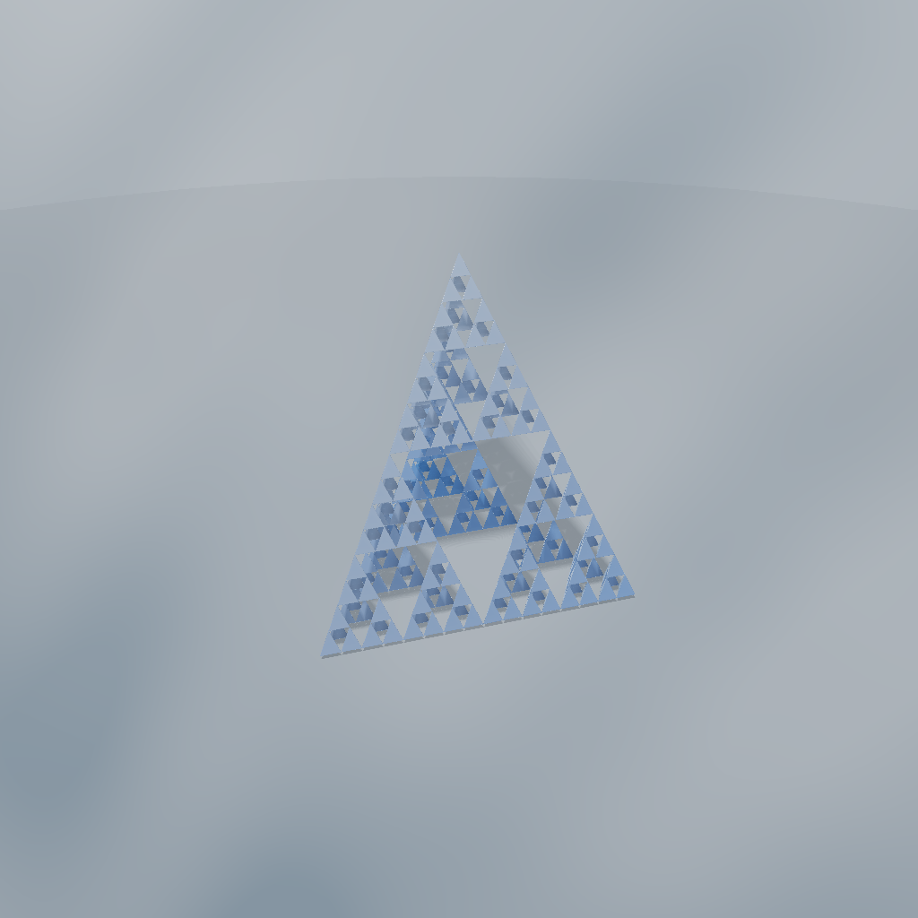 Rendered output for Sierpinski Tetrahedron