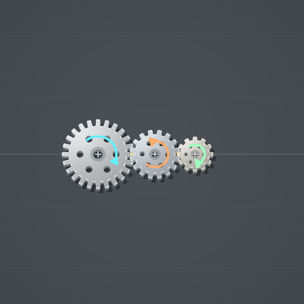Rendered output for Spinning Gear Assembly