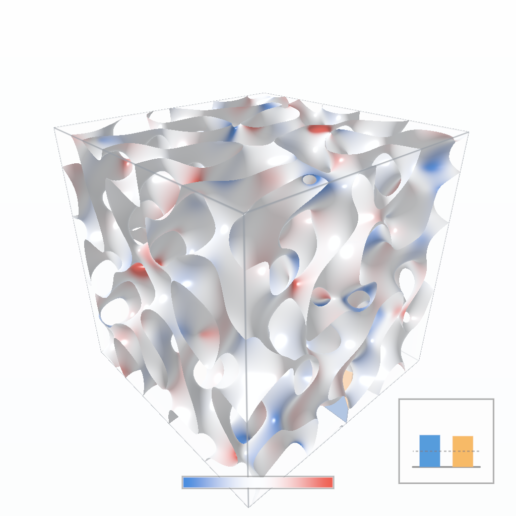Rendered output for Spinodal Decomposition 3D