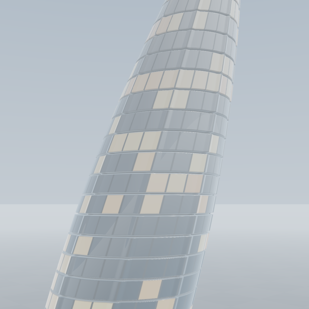 Rendered output for Taper Shear Transformation