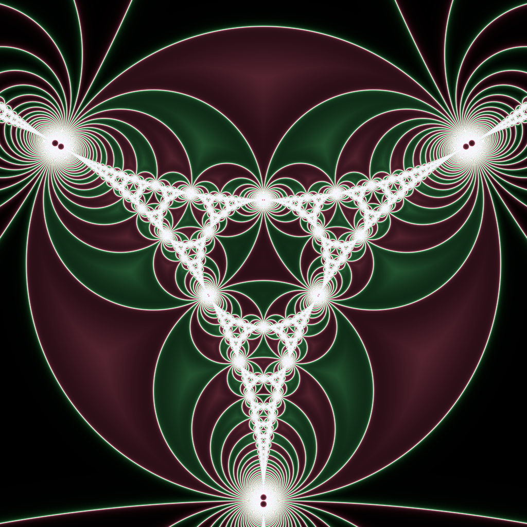 Rendered output for Apollonian Gasket