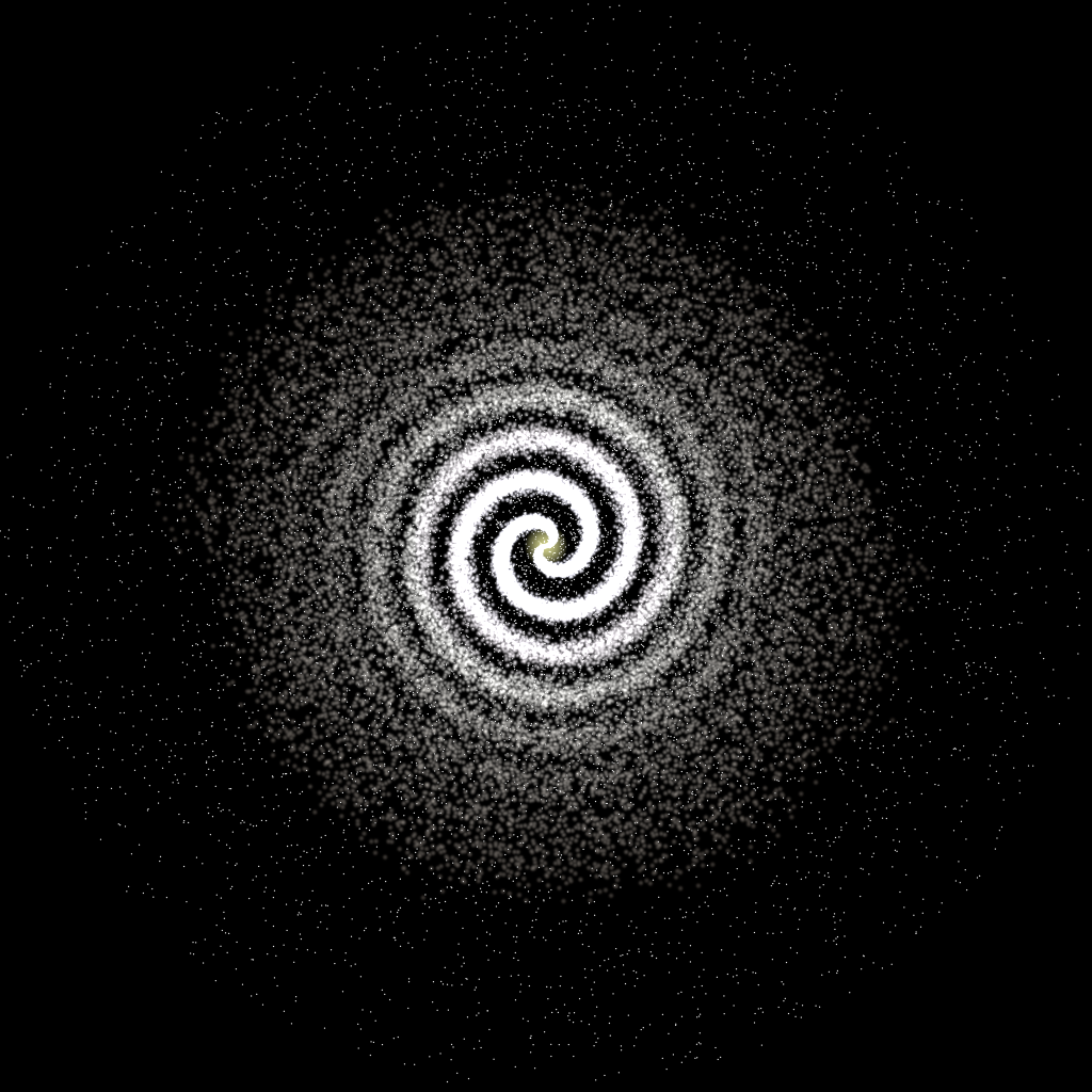 Rendered output for Archimedean Spiral Galaxy