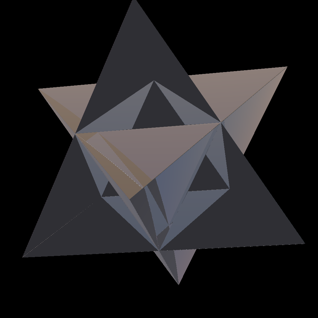 Rendered output for Compound Polyhedra Stella Octangula