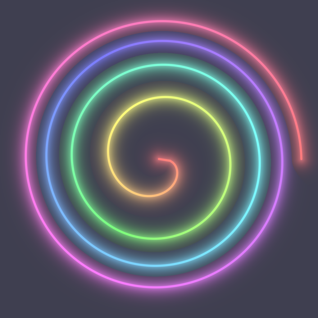 Rendered output for Fermat Parabolic Spiral