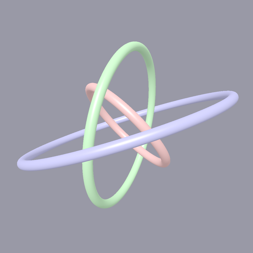 Rendered output for Gyroscopic Nested Rings