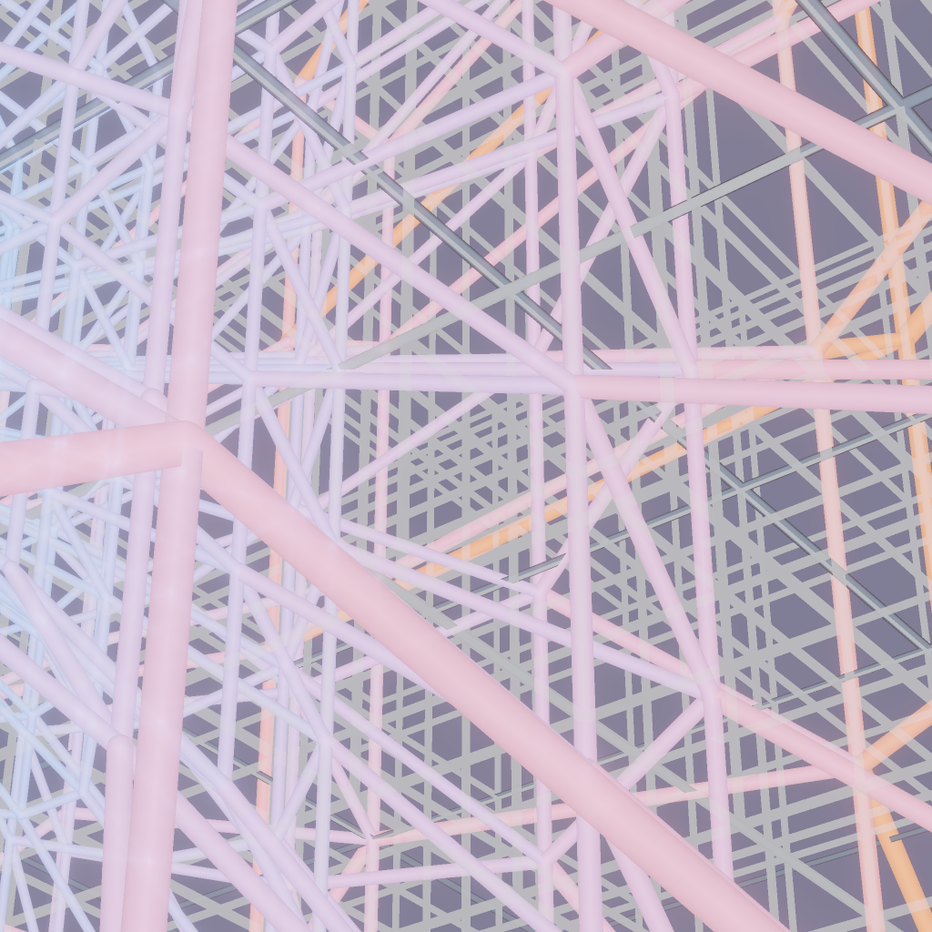 Rendered output for Mobius Transformation 3D