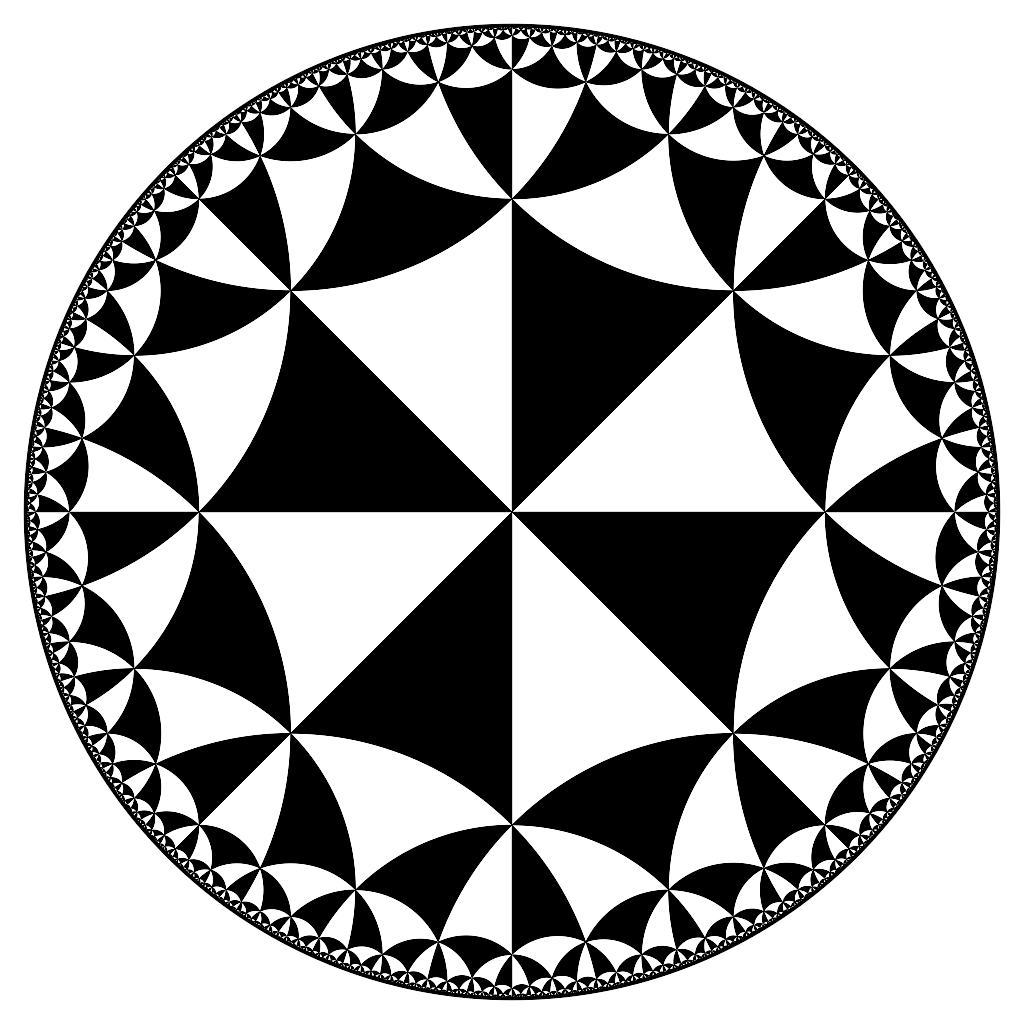 Rendered output for Poincare Disc