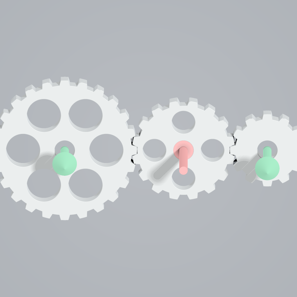 Rendered output for Spinning Gear Assembly