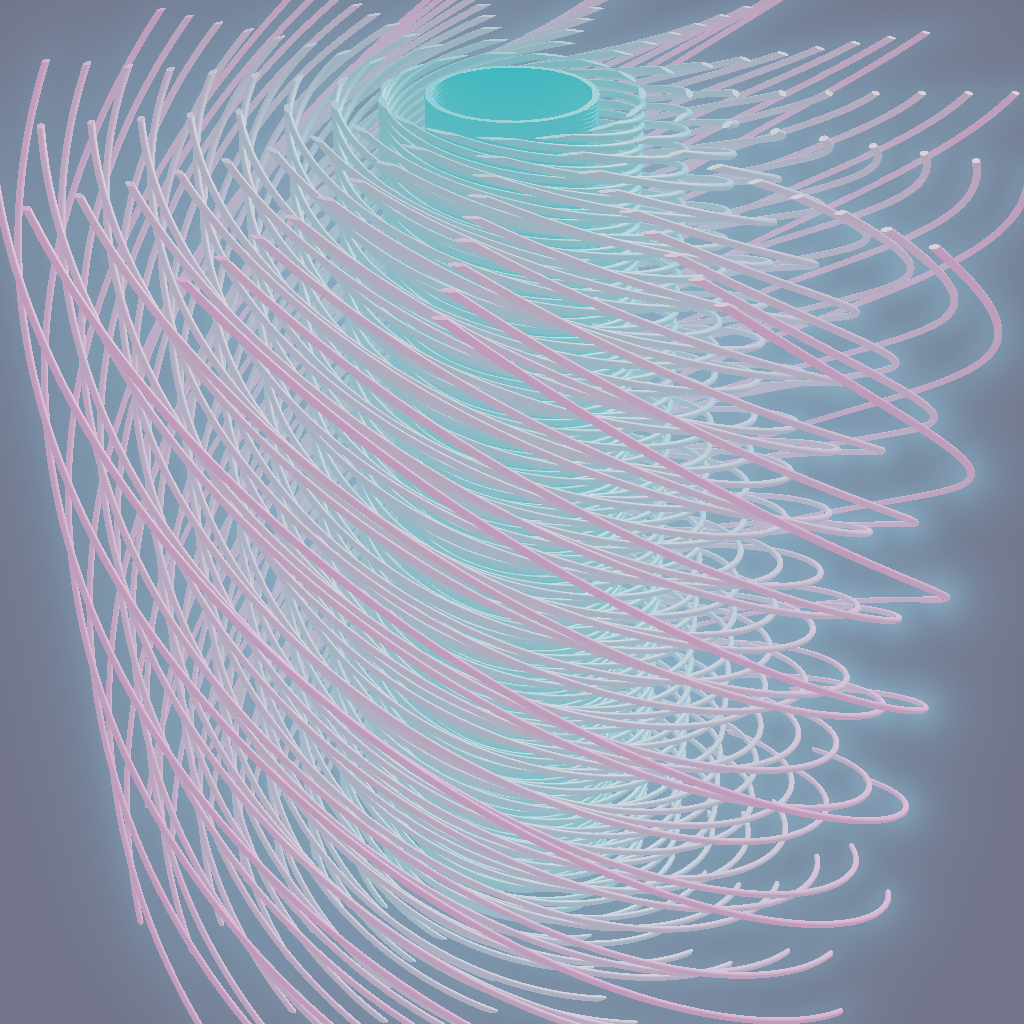 Rendered output for Spinning Vortex Funnel