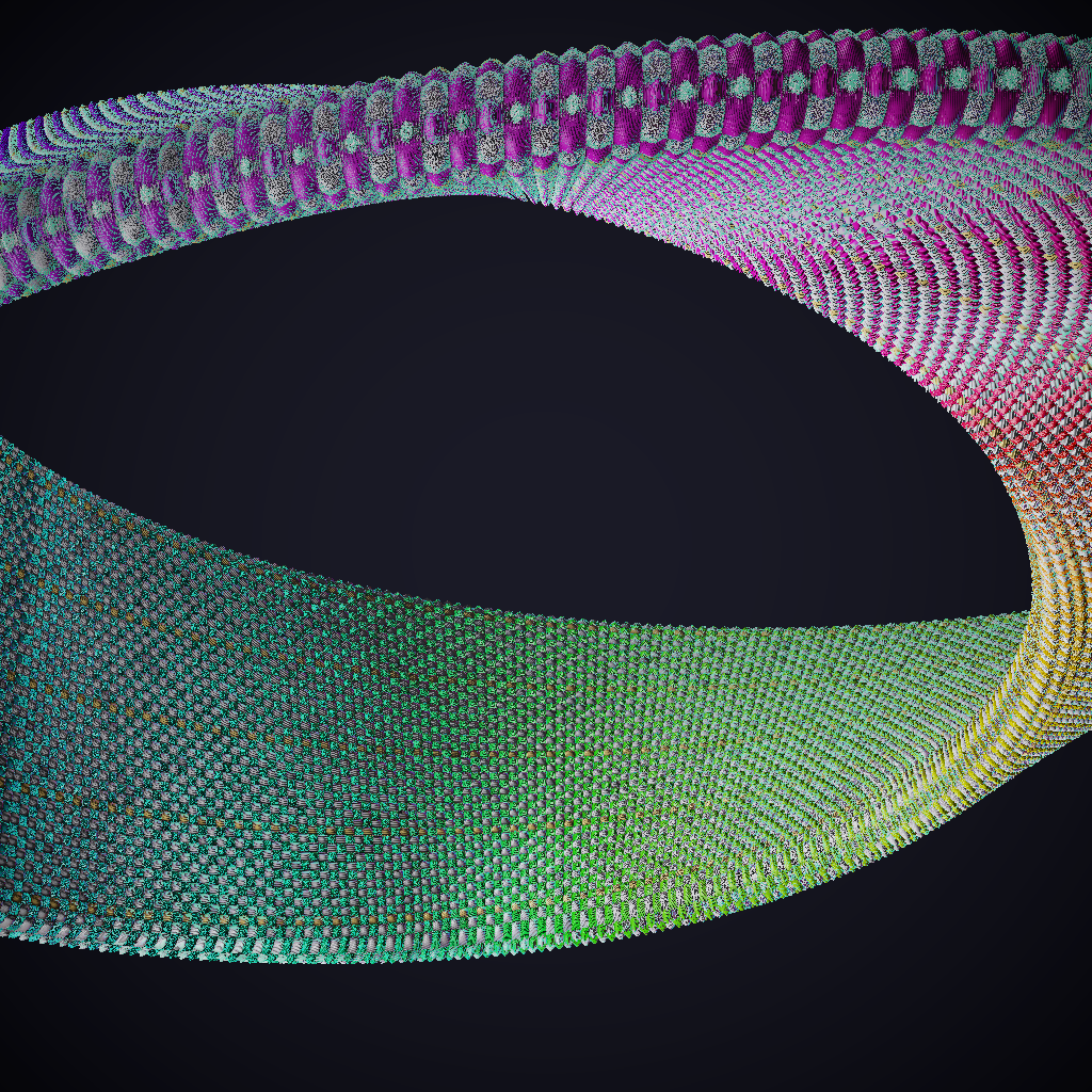 Rendered output for Topology Fabric Texture