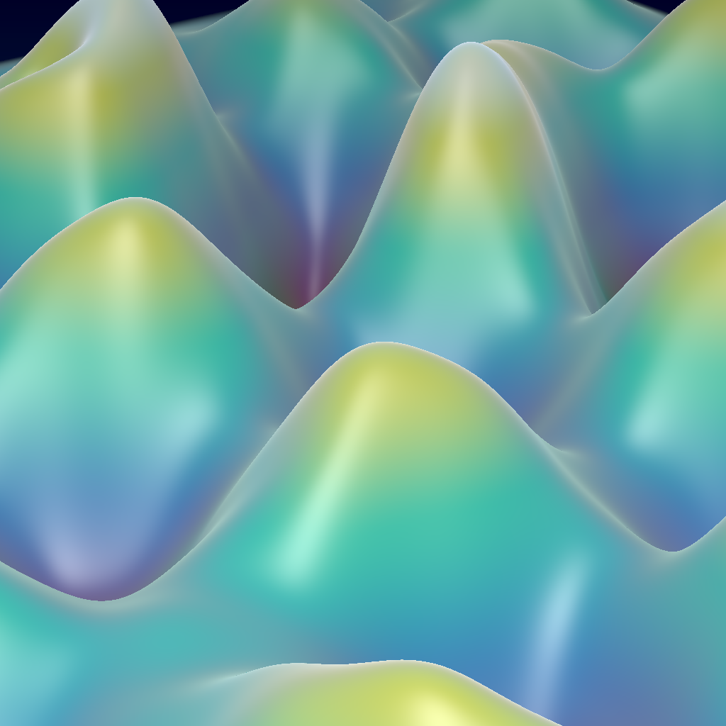 Rendered output for Wave Deformation Field